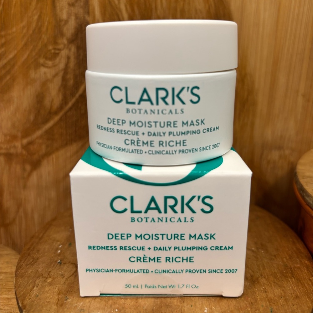 Clark's Deep Moisture Mask NEW IN BOX Reduces Redness in 3 minutes!